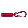 Aluminium mini torch with carabiner Tracy red | No Branding | not available | not available