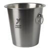 Stainless steel champagne bucket Hester silver | No Branding | not available | not available