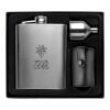 Stainless steel hip flask Brittany silver | No Branding | not available | not available