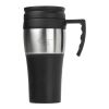 PP and stainless steel travel mug Karina black/silver | No Branding | not available | not available