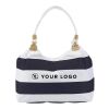 Polyester (600D) beach bag Christopher blue/white | No Branding | not available | not available