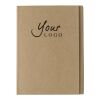 Writing folder Montana, Cardboard brown | No Branding | not available | not available