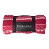 Polar fleece reindeer blanket (180 gr/m2) Jane red | No Branding | not available | not available