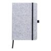 RPET felt notebook Harper dark grey | No Branding | not available | not available