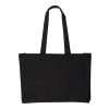 Oeko-Tex cotton (280 gsm) shopping bag Hugh black | No Branding | not available | not available