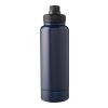 Stainless steel double-walled drinking bottle 1000 ml Nathaniel blue | No Branding | not available | not available