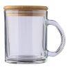 Recycled glass drinking mug 300 ml Ashley neutral | No Branding | not available | not available