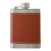 Stainless steel hip flask Cedric brown | No Branding | not available | not available