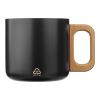 Recycled stainless steel double-walled mug 400 ml Dwight black | No Branding | not available | not available