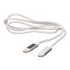 Nylon fabric charging cable 65W Claudia white | No Branding | not available | not available