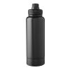 Stainless steel double-walled drinking bottle 1000 ml Nathaniel black | No Branding | not available | not available