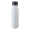 Recycled stainless steel drinking bottle (600 ml) Cassian white | No Branding | not available | not available