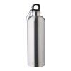 Recycled stainless steel single walled bottle (750 ml) Emeric silver | No Branding | not available | not available