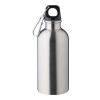 Recycled stainless steel single walled bottle (400 ml) Sable silver | No Branding | not available | not available