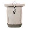 Polyester (600D) rolltop backpack Oberon beige | No Branding | not available | not available