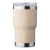 Recycled stainless steel double-walled travel mug (350 ml) Ayen beige | No Branding | not available | not available