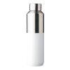 Recycled stainless steel double-walled drinking bottle (600 ml) Esen white | No Branding | not available | not available