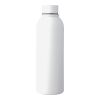 Recycled stainless steel double-walled drinking bottle (500 ml) Sena white | No Branding | not available | not available