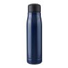 Recycled stainless steel double-walled drinking bottle (500 ml) Solene blue | No Branding | not available | not available