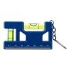 Recycled ABS spirit level keychain Indira cobalt blue | No Branding | not available | not available