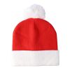Acrylic knitted Christmas beanie Eleni red | No Branding | not available | not available