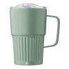 Recycled stainless steel double-walled travel mug (450 ml) Calo green | No Branding | not available | not available