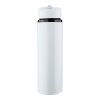Recycled stainless steel drinking bottle (500 ml) Zeno white | No Branding | not available | not available