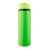 Recycled stainless steel drinking bottle (500 ml) Zeno light green | No Branding