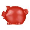 Recycled PS plastic piggy bank Vivi red | No Branding