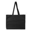 Oeko-Tex® cotton (180 gsm) shopping bag Malina black | No Branding
