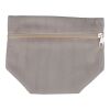 Corduroy zippered cosmetic pouch Tia grey | No Branding