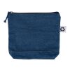 Recycled denim cosmetic bag Orin blue | No Branding