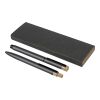 Recycled aluminium lacquered pen set Ilaria grey | No Branding