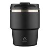 Recycled stainless steel double-walled mug (175 ml) Oli black | No Branding