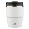 Recycled stainless steel double-walled mug (175 ml) Oli white | No Branding | not available | not available