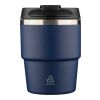 Recycled stainless steel double-walled mug (175 ml) Oli blue | No Branding | not available | not available