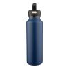 Recycled stainless steel double-walled bottle (600 ml) Mace blue | No Branding | not available | not available