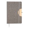 rPET (300D) notebook A5 Ernst grey | No Branding | not available | not available