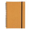 Recycled leather notebook A5 Egon brown | No Branding | not available | not available