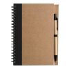 Wire bound notebook with ballpen. Stella black | No Branding | not available | not available