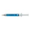 Recycled ABS syringe shaped ballpen Dr. David light blue | No Branding | not available | not available