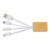 Bamboo charging cable Brandan white | No Branding | not available | not available