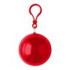PVC poncho Pippa red