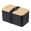 PP double layer lunch box Maxton black
