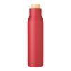 Stainless steel double walled bottle Christian burgundy