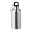 Recycled stainless steel single walled bottle (400 ml) Sable silver