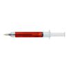 Recycled ABS syringe shaped ballpen Dr. David red