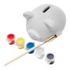 Plaster piggy bank Monika white