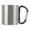 Stainless steel double walled mug Nella black