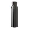 Stainless steel single-walled drinking bottle 650 ml Cindy black